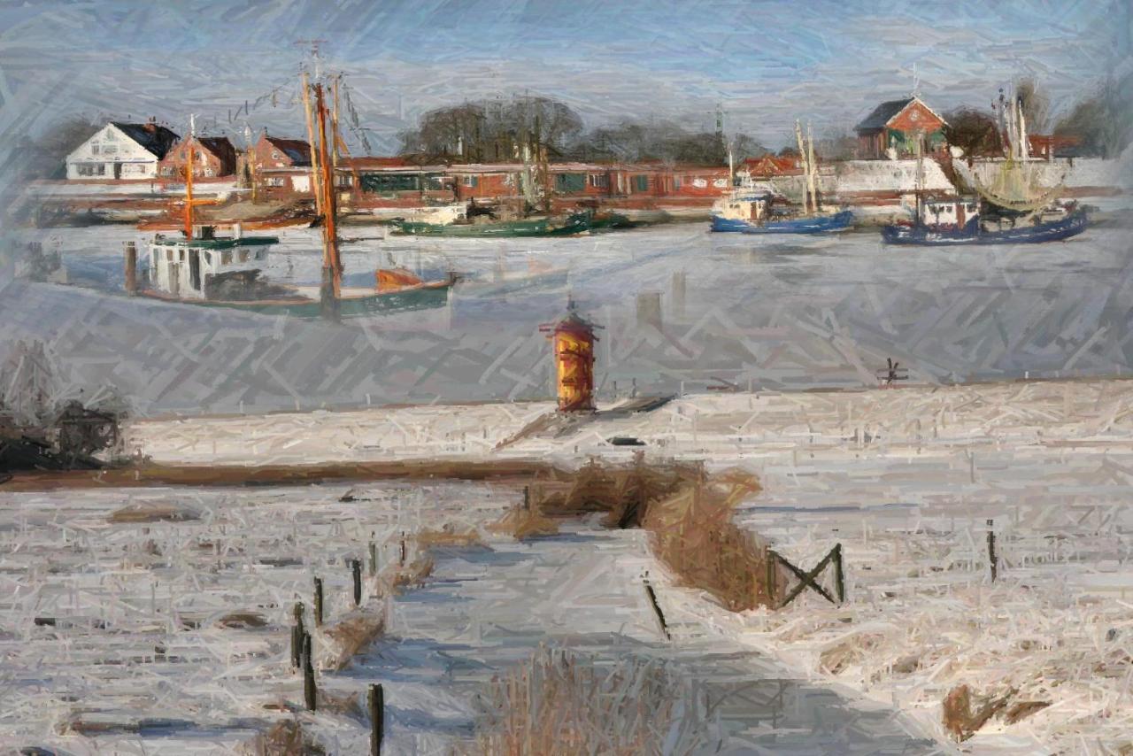 Oltmanns Ferienhaus Bummert Am Hafen Greetsiel Extérieur photo